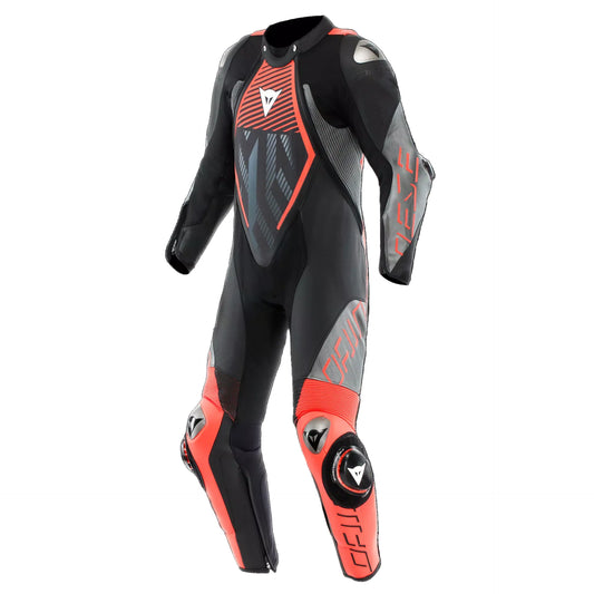 AUDAX D-ZIP - MEN'S 1-PIECE MOTORCYCLE PERFORATED LEATHER SUIT (size 58)
