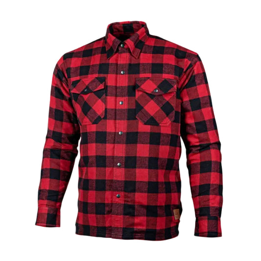 Cortech Bender Armored Moto Flannel Shirt - Red Tide